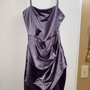Windsor Purple Satin Dress